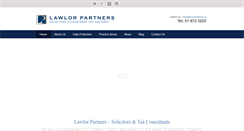 Desktop Screenshot of lawlorpartners.ie