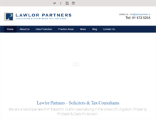 Tablet Screenshot of lawlorpartners.ie